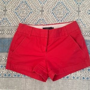 JCrew Red Chino Shorts
